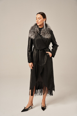 Skinnkappa dam svart