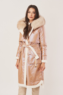 Dunkappa för kvinnor med naturlig päls